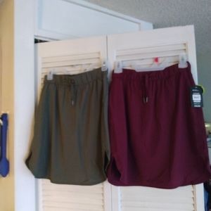 2 ATHLETIC WORKS SKIRTS SIZE SMALL